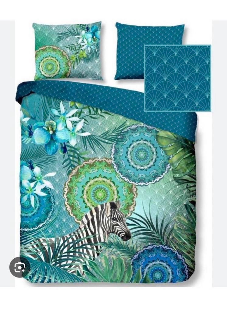 HiP dekbedovertrek set 200x220 + 2 sierkussens NIEUWSTAAT, Ophalen of Verzenden, Zo goed als nieuw, Tweepersoons, Dekbedovertrek