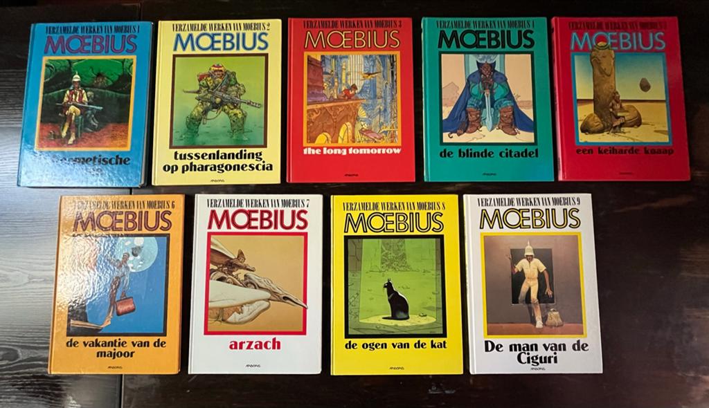 Stripalbums Moebius hardcover, verzamelde werken, Complete serie of reeks, Ophalen of Verzenden, Gelezen