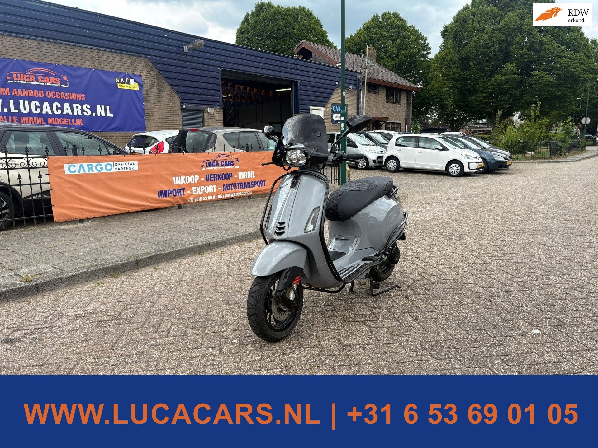 Vespa Bromscooter Sprint 4T Sport Full Grey & Black, Gebruikt, Overige modellen, 50 cc