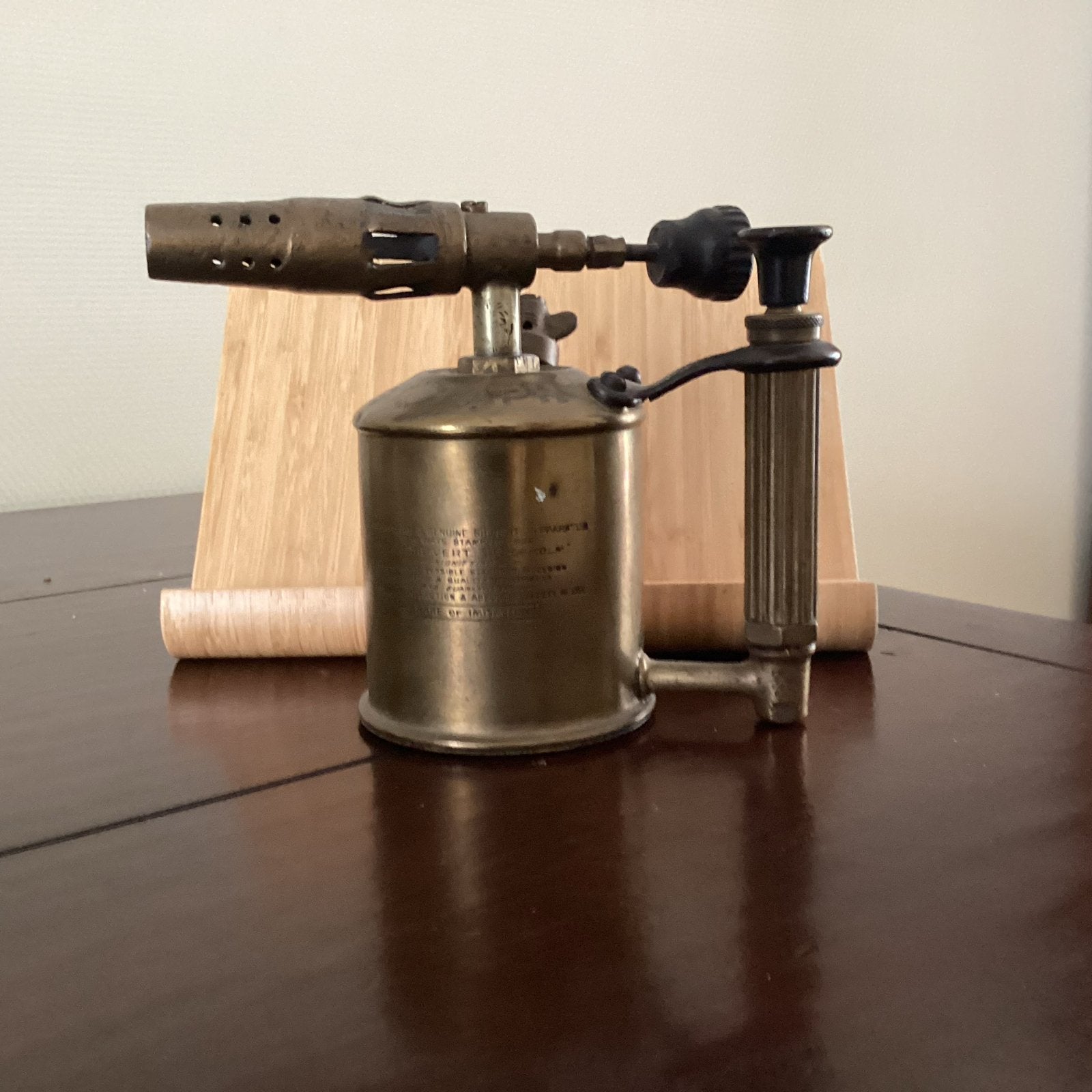 Antieke messing soldeerlamp - Sievert - Vintage, Antiek en Kunst, Ophalen