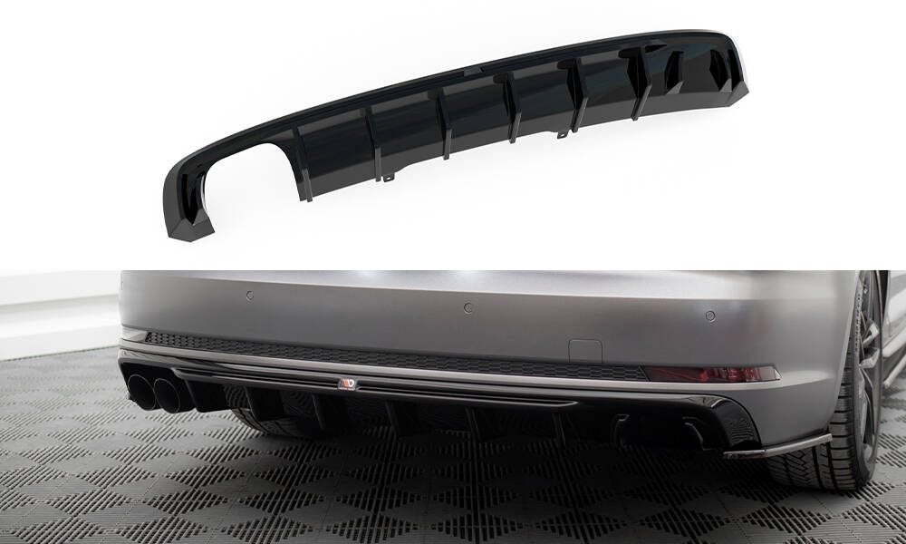 Central Rear Valance Geschikt Audi A4 B9 Dubbel Links