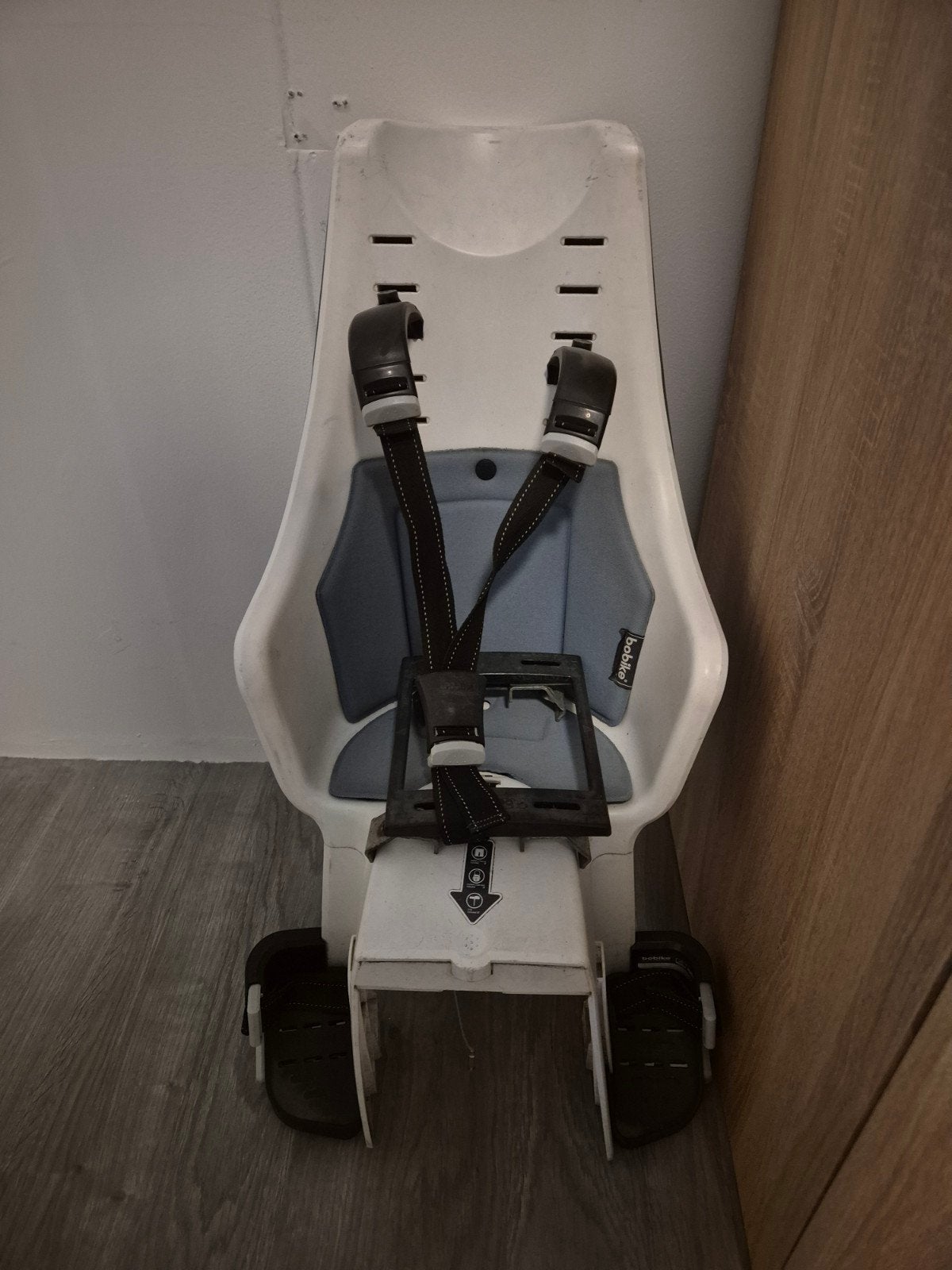 Kinderfietsstoel Bobike inclusief base, Ophalen, Achterzitje, Bobike, Gebruikt