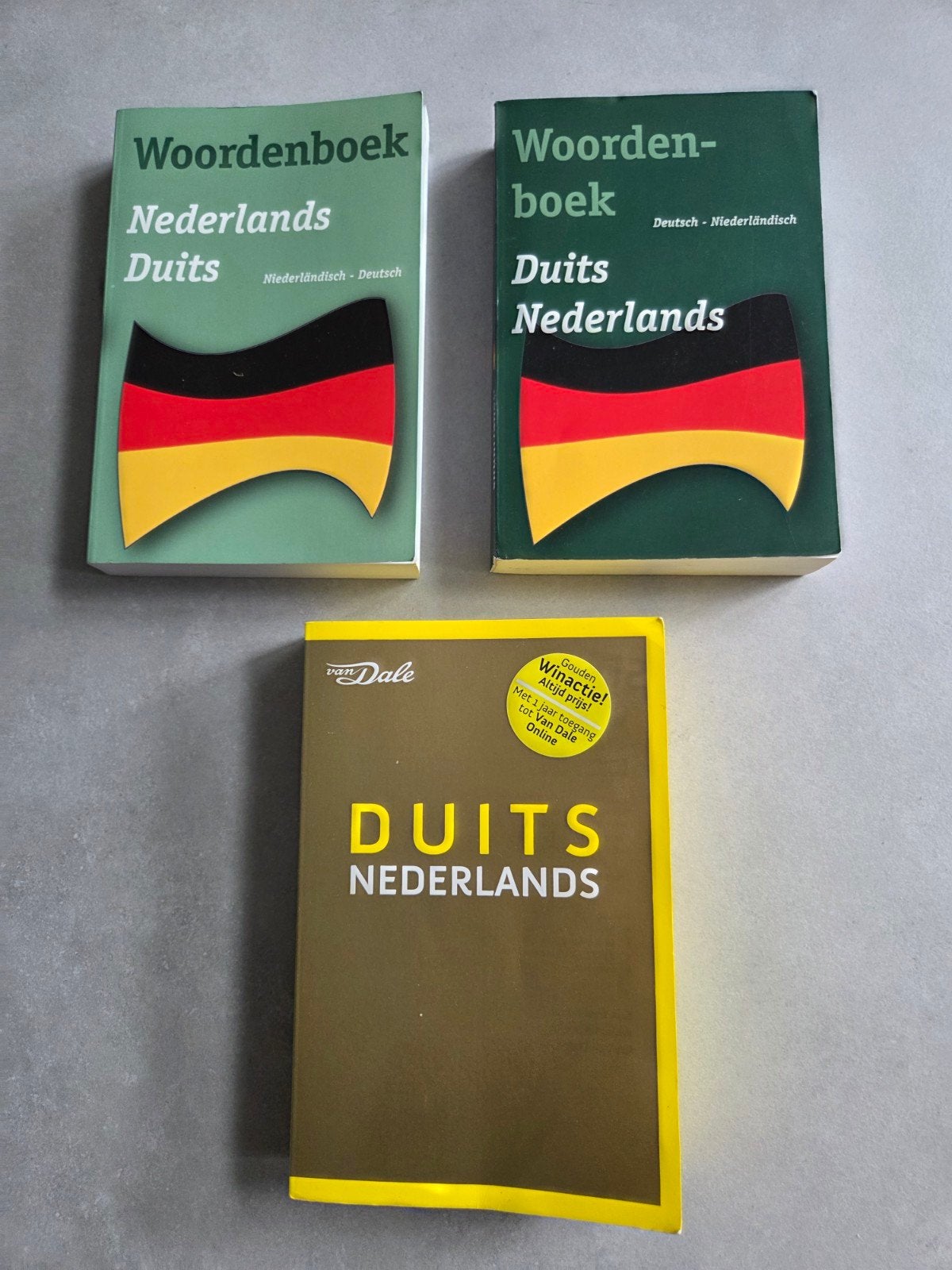 3 Woordenboeken Duits Nederlands - Van Dale inbegrepen, Boeken, Ophalen of Verzenden, Zo goed als nieuw, Van Dale, Duits