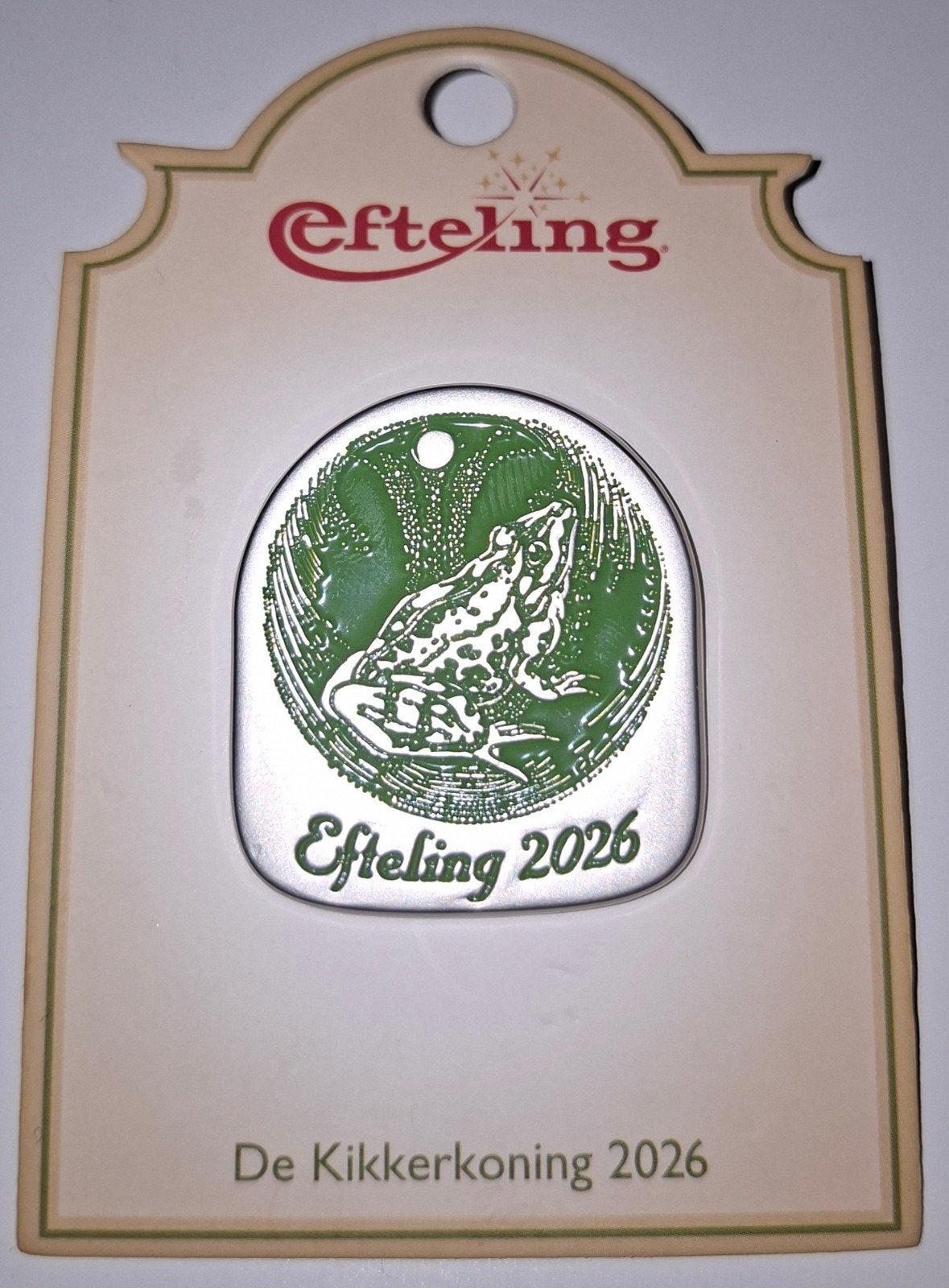 Efteling jaar pin 2026, Ophalen of Verzenden, Zo goed als nieuw, Button of Speldje