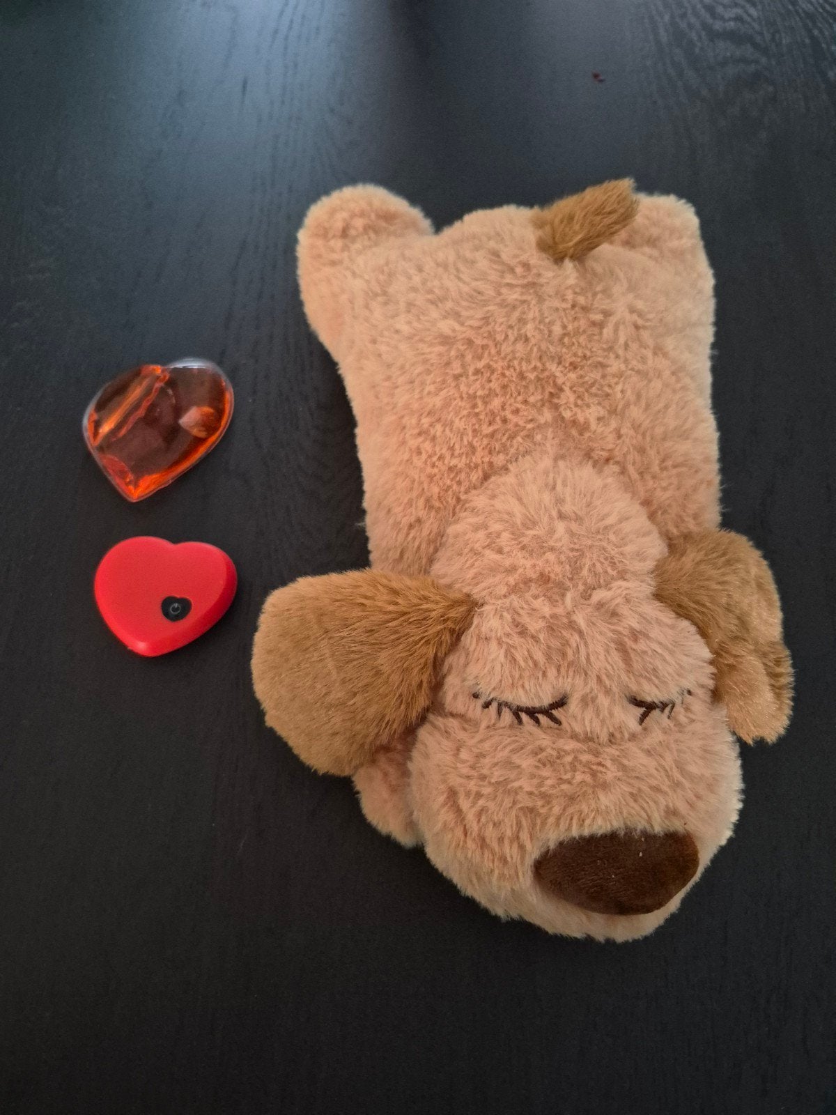 Puppy knuffel met hartslagfunctie, Met geluid, Zo goed als nieuw, Middelgroot (20 tot 80 cm), Bruin