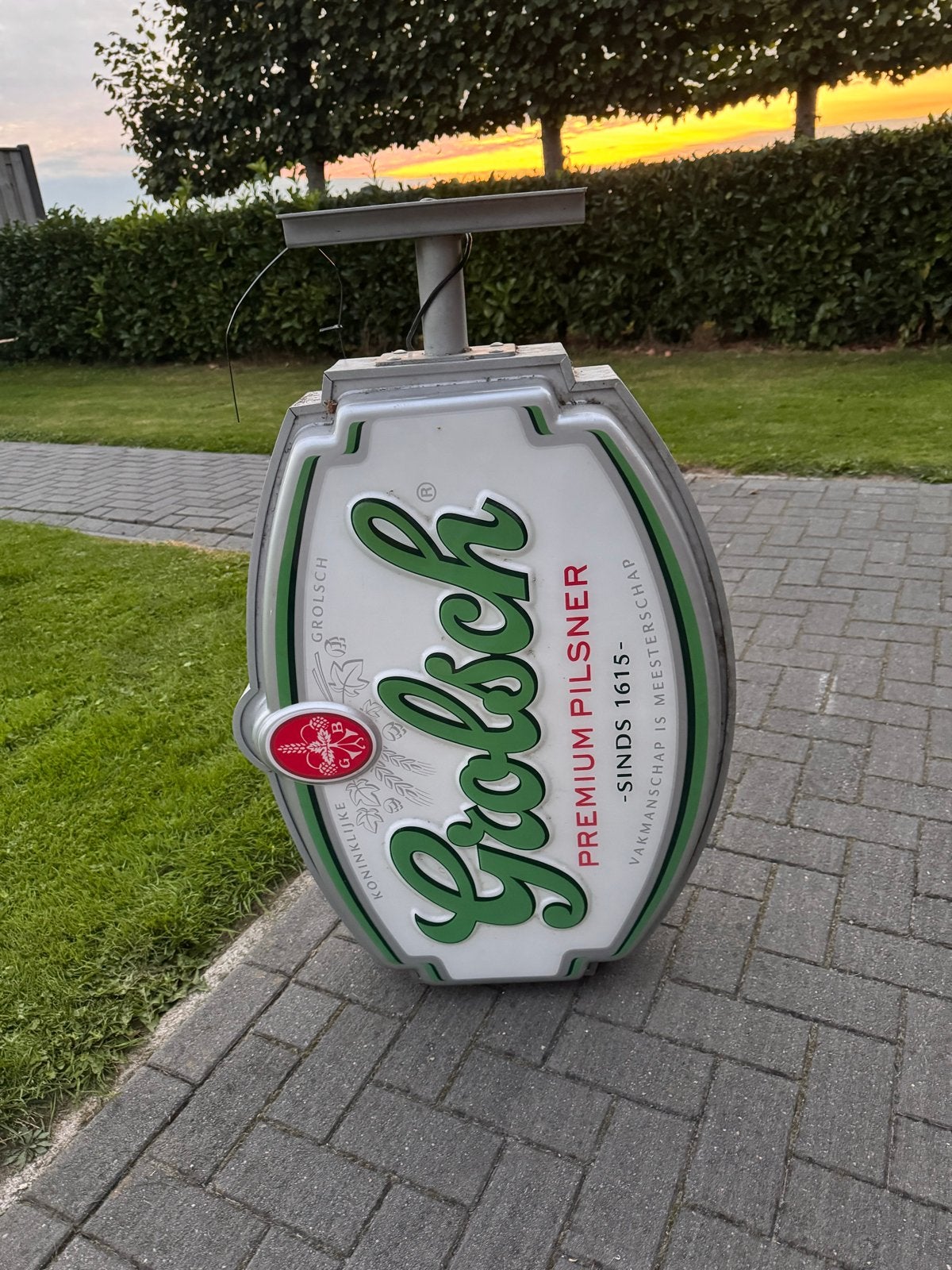 Grolsch Lichtbak - Voor de liefhebber, Verzamelen, Ophalen, Gebruikt, Lichtbak of (neon) lamp