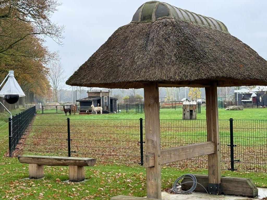 15 meter dubbelstaafmat Groen 120cm hoog + B-keus poort, Met poort, Nieuw, Dubbelstaafmat hekwerk, Ophalen of Verzenden