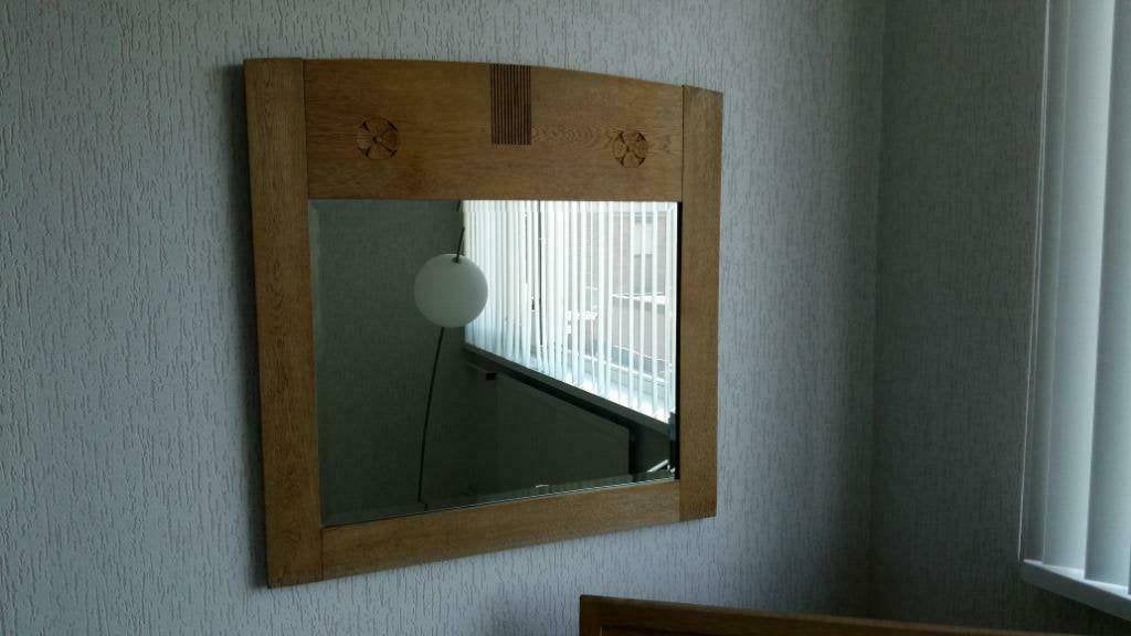 Vintage spiegel en nachtkastje, Huis en Inrichting, Ophalen, Gebruikt, Minder dan 45 cm, 70 cm of meer