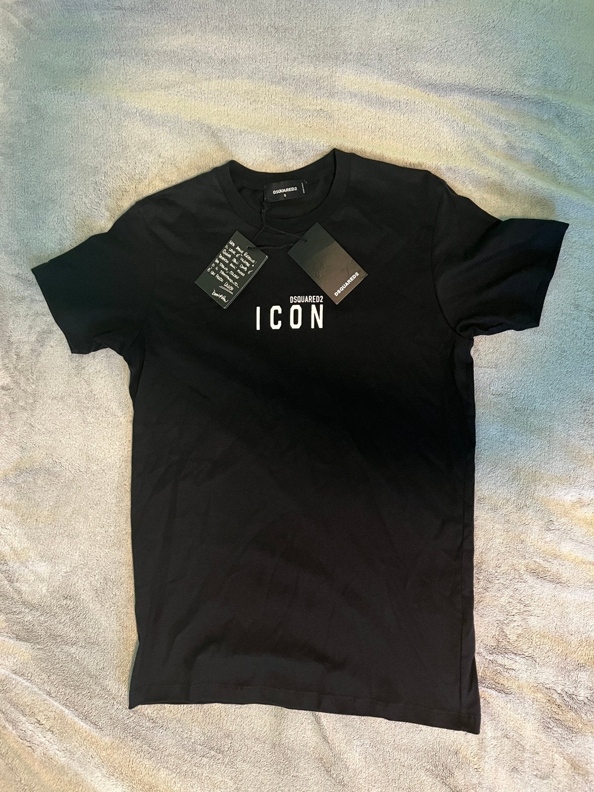 Dsquared2 ICON T-shirt Zwart – Maat S – Nieuw met labels, Ophalen of Verzenden, Nieuw, Maat 46 (S) of kleiner, Zwart