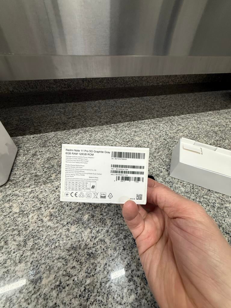 Xiaomi Redmi Note 11 Pro 5G Graphite Gray 6GB RAM 128GB ROM, Ophalen of Verzenden, Zo goed als nieuw