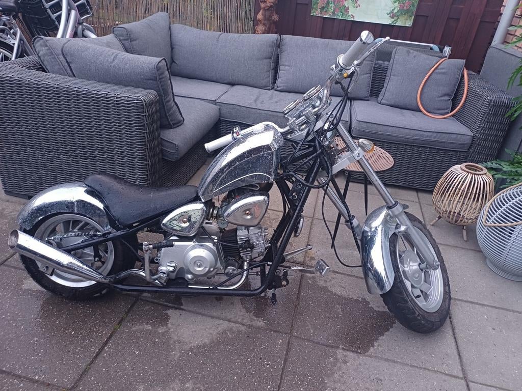 Mini Chopper / Custom Bike - Uniek Model, Gebruikt, Onbekend, Ophalen of Verzenden, Pitbike