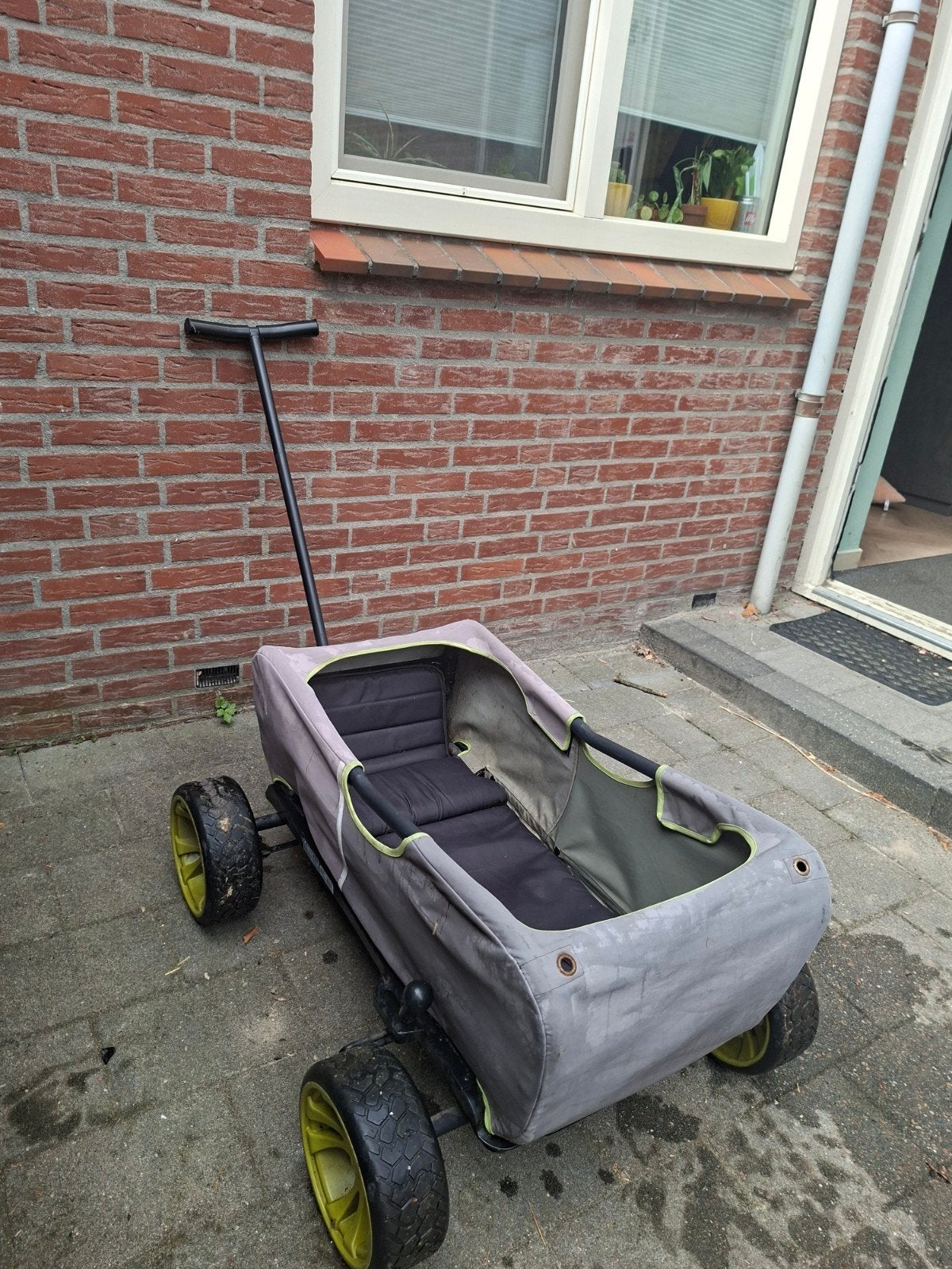 Bolderkar met goede wielen en afneembare stang, Caravans en Kamperen, Bolderkarren, Ophalen, Gebruikt