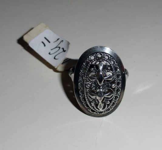 Ring zilver opengewerkt 835 zilver Gebr. Niekerk, 18 tot 19, Verzenden, Nieuw, Dame
