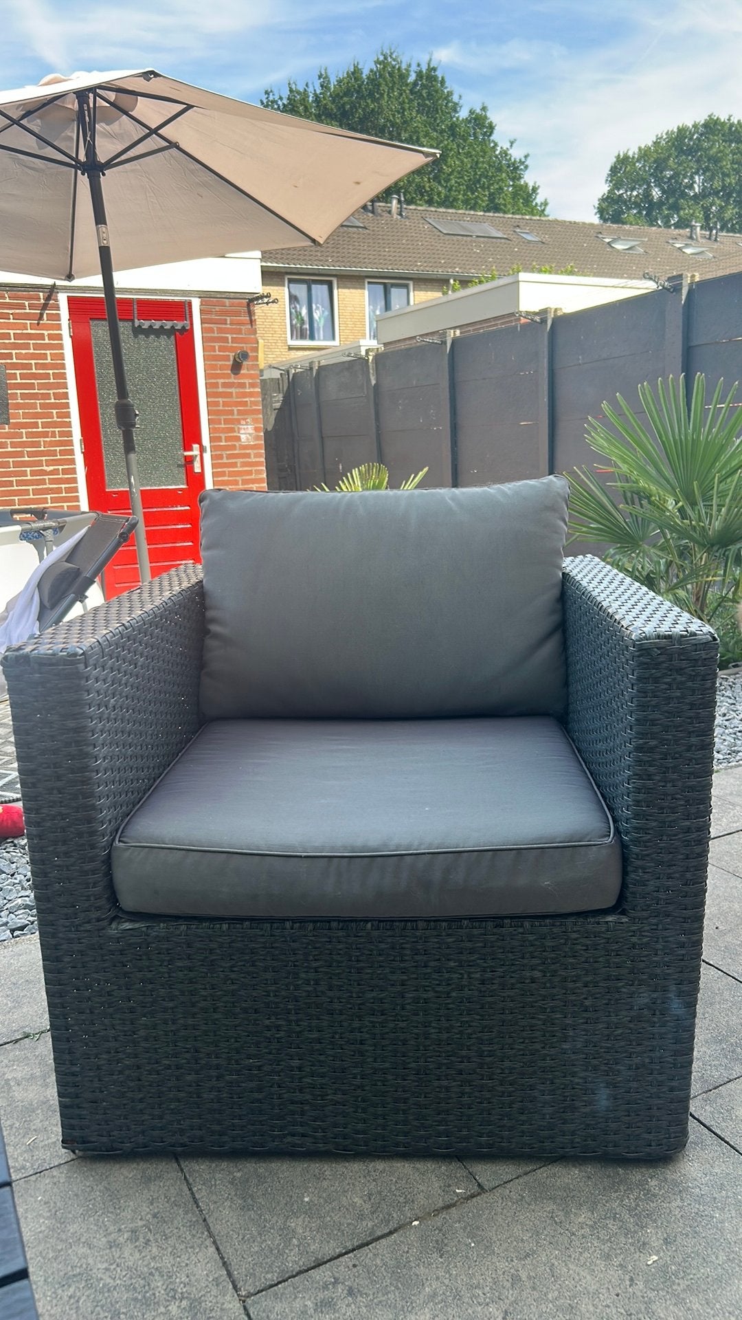 Gratis loungestoel, Ophalen, Zo goed als nieuw, Kunststof, 2 zitplaatsen