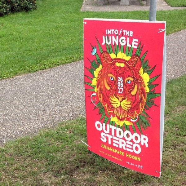 sandwichborden, Ophalen, Gebruikt, Reclamebord