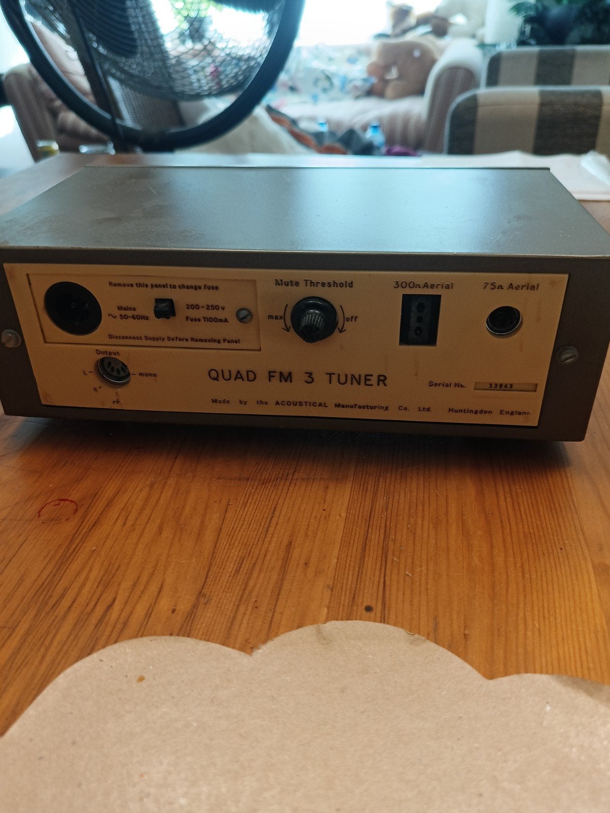 Quad FM 3 Tuner - Vintage Analoge FM Radio Ontvanger, Audio, Tv en Foto, Tuners, Ophalen, Gebruikt, Analoog