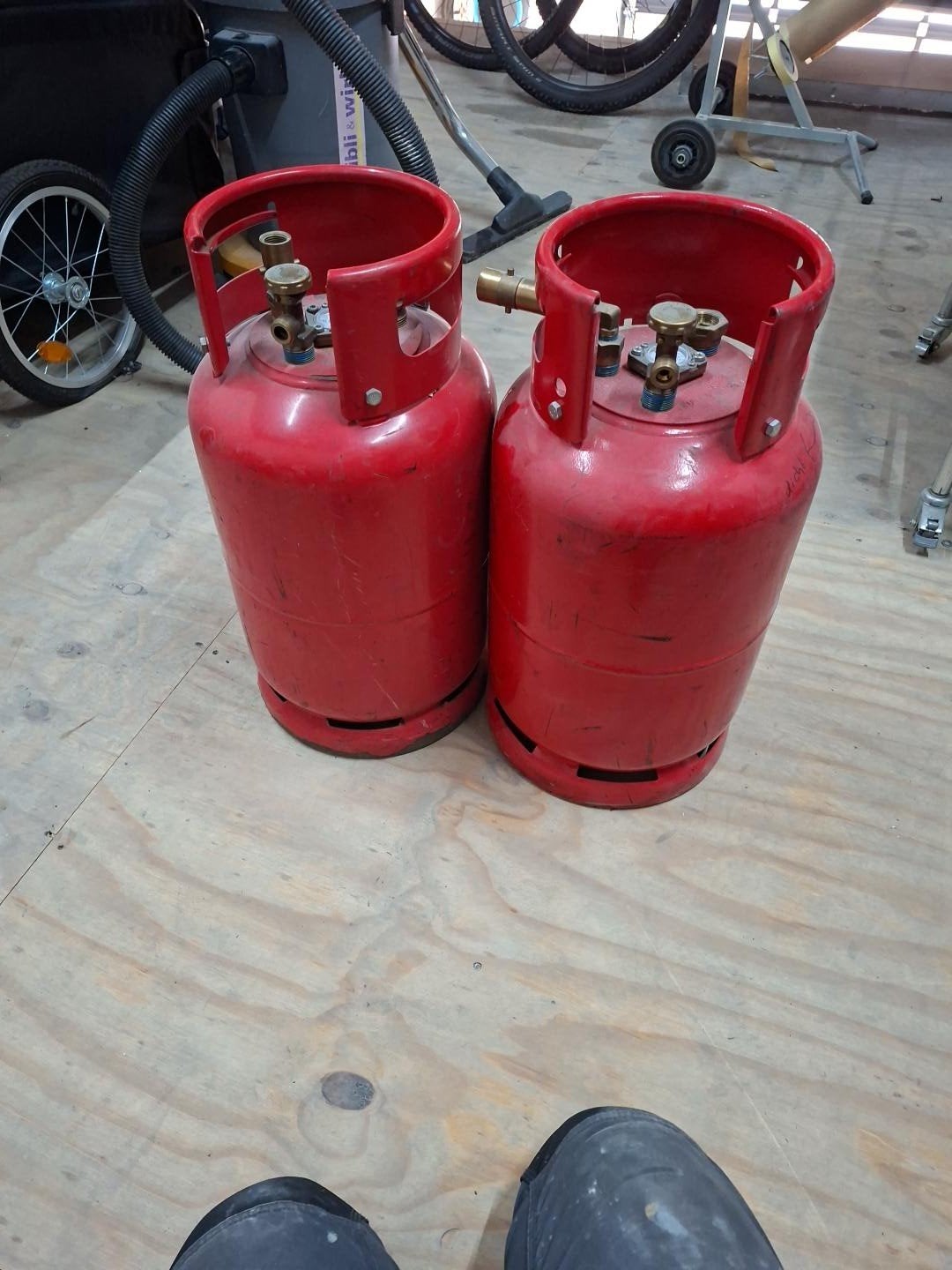 2x Hervulbare LPG Gasfles 27L voor Camper/Caravan, Ophalen of Verzenden, Gebruikt