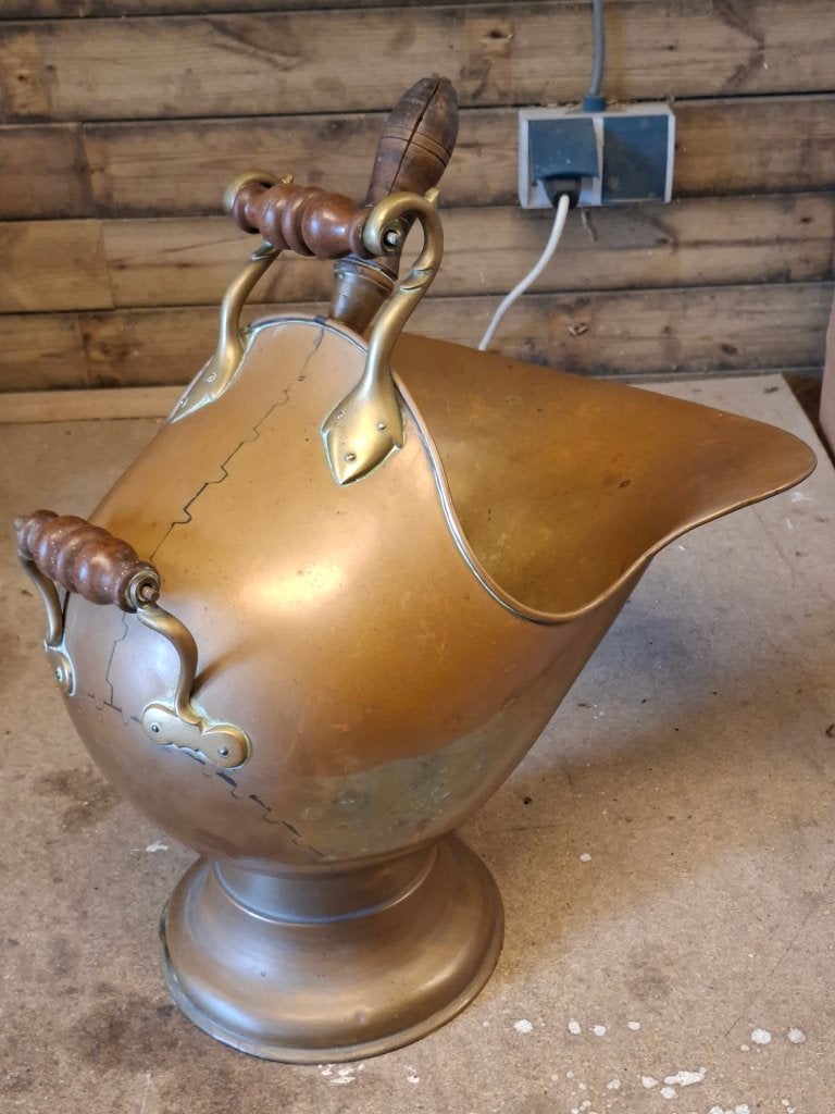 Koperen kolenkit/helmkit, Antiek en Kunst, Antiek | Koper en Brons, Ophalen, Koper