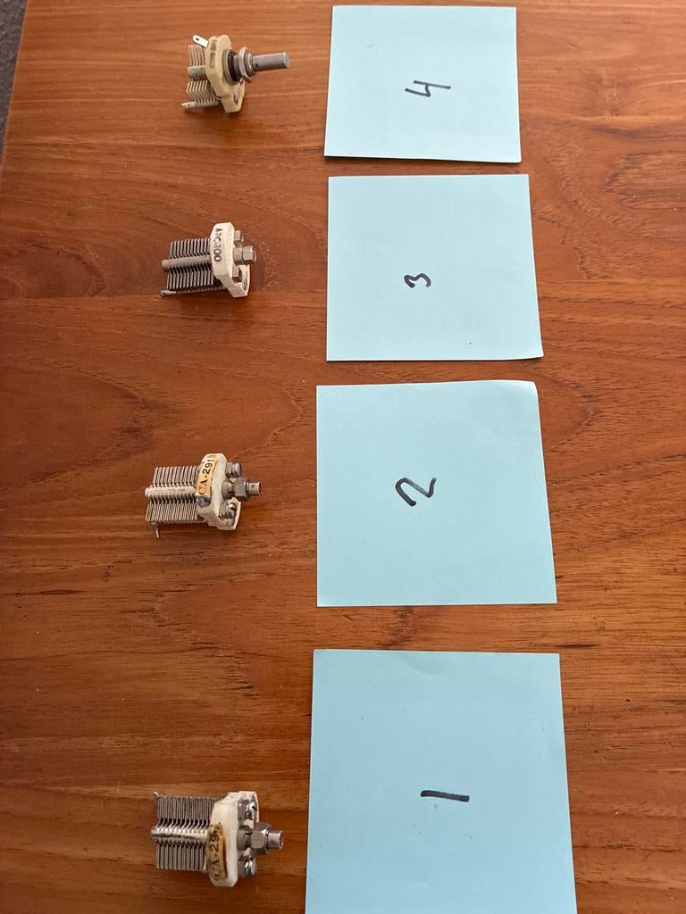 Variabele condensatoren (4 stuks) - CA-291, CA-290, Ophalen of Verzenden, Gebruikt