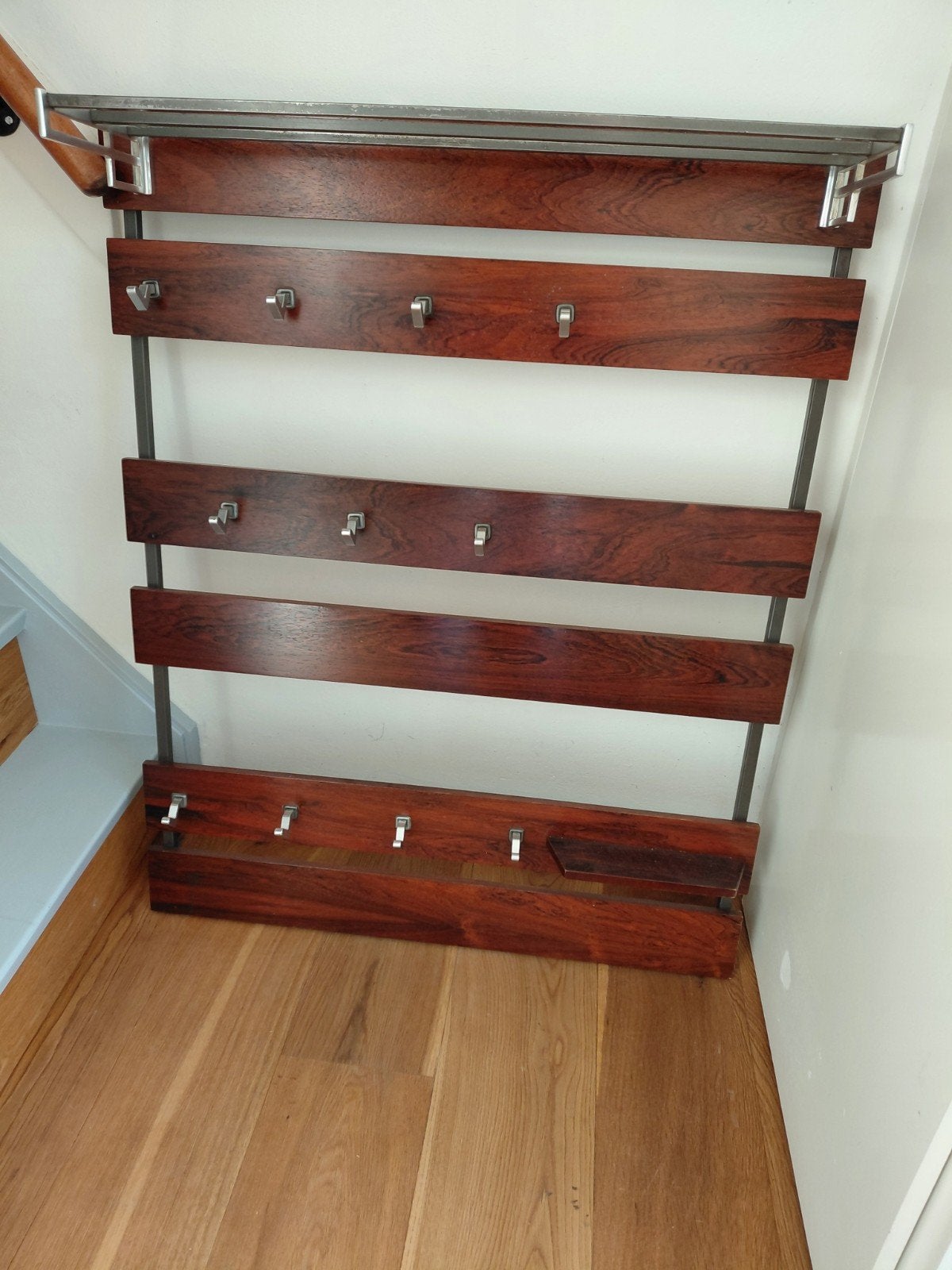 design vintage Pastoe kapstok van pallisander (rosewood), Huis en Inrichting, Gebruikt, 100 tot 150 cm, Hout, Ophalen