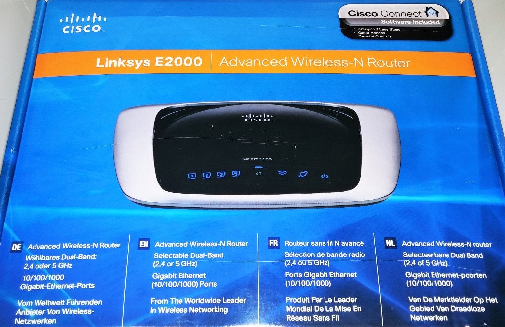 Linksys Cisco E2000 Advanced Wireless-N Gigabit Router WPA2, Ophalen of Verzenden, Nieuw, Router, Linksys