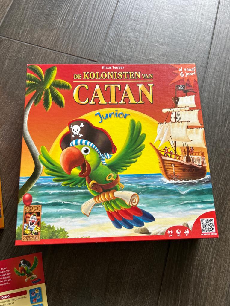 De Kolonisten van Catan Junior Bordspel, Hobby en Vrije tijd, Gezelschapsspellen | Kaartspellen, Ophalen of Verzenden, Zo goed als nieuw