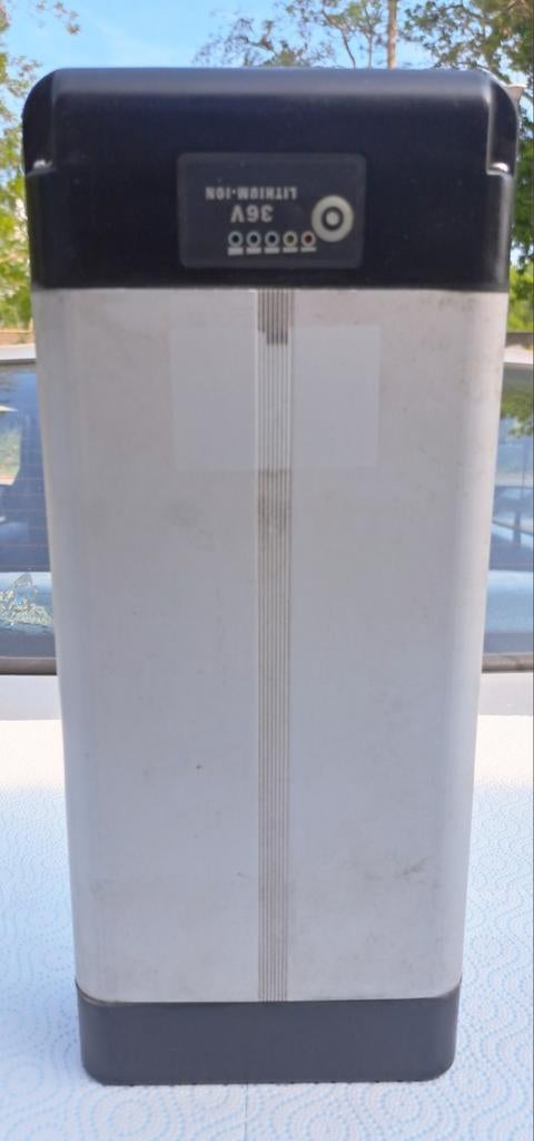 36V Lithium-Ion E-bike Accu - Zilver/Zwart Kijk Foto's, Ophalen of Verzenden, Gebruikt