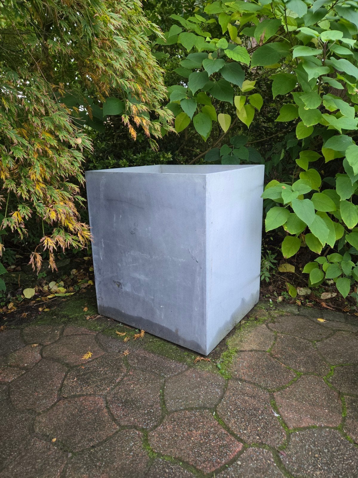 Grote vierkante polyester plantenbak, Ophalen, Kunststof, Vierkant, Nieuw