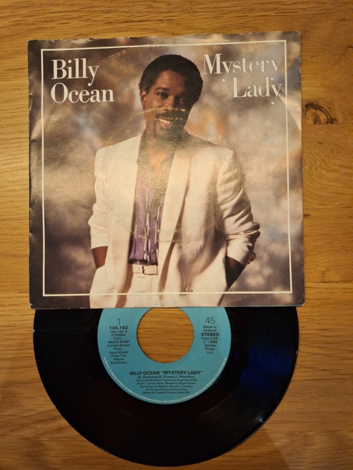 Billy Ocean - Mystery Lady (Single, 1984), Gebruikt, 7 inch, Pop, Single