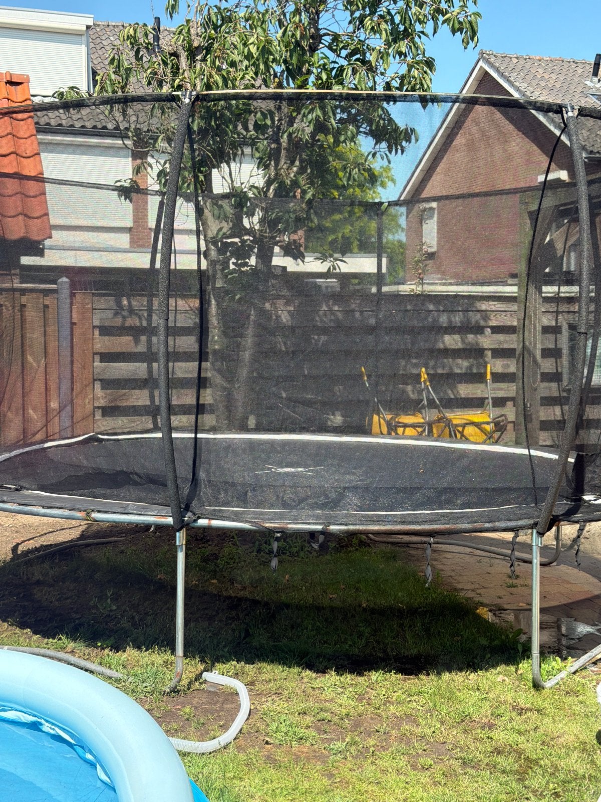 Trampoline met veiligheidsnet, Ophalen, Gebruikt