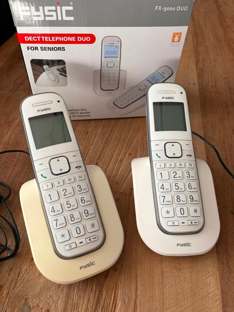 Fysic FX-9000 Duo seniorentelefoon, Ophalen of Verzenden, Gebruikt, 2 handsets