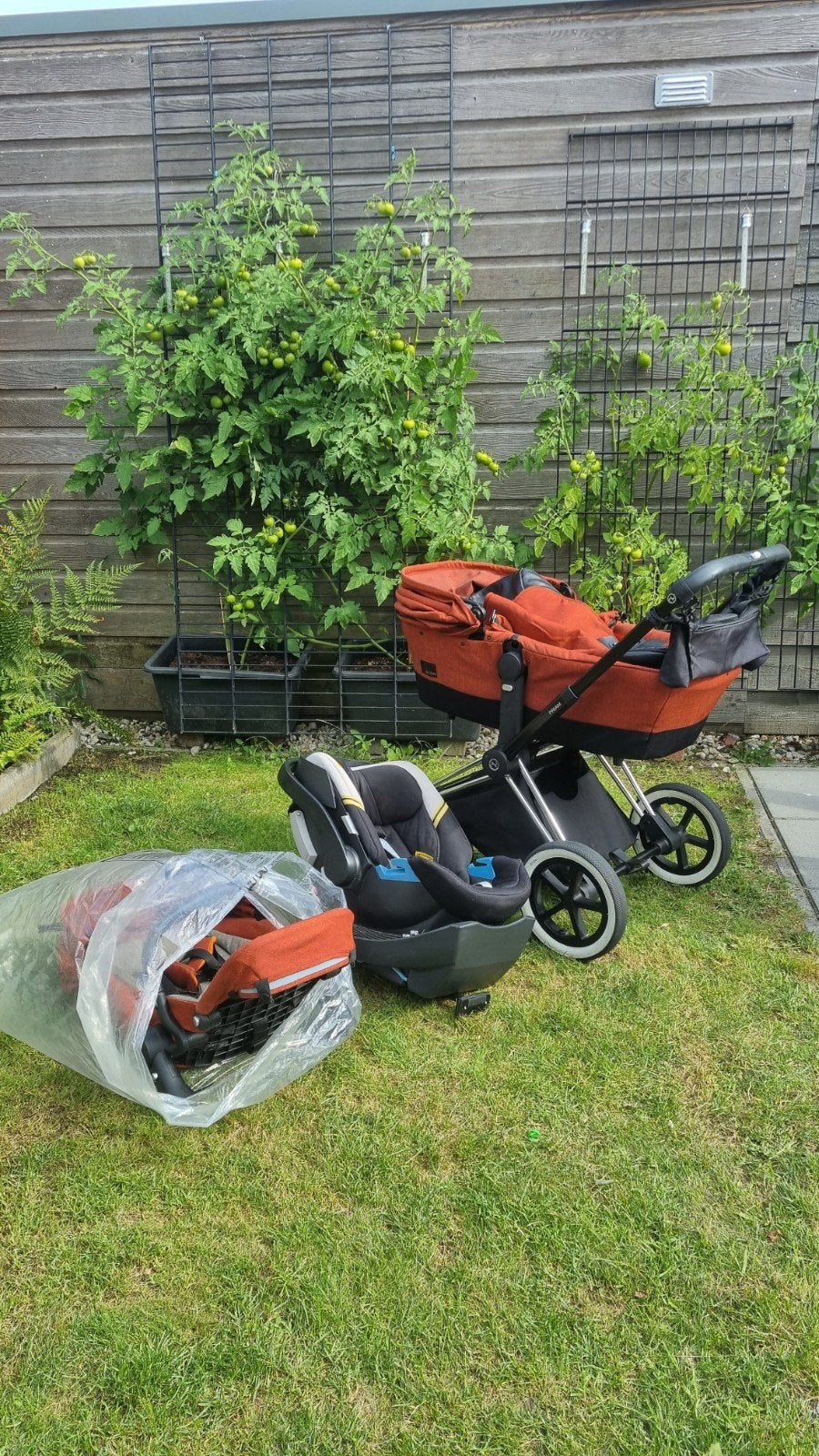 Cybex Priam Combiwagen autumn gold, Zo goed als nieuw, Combiwagen, Verstelbare duwstang, Ophalen