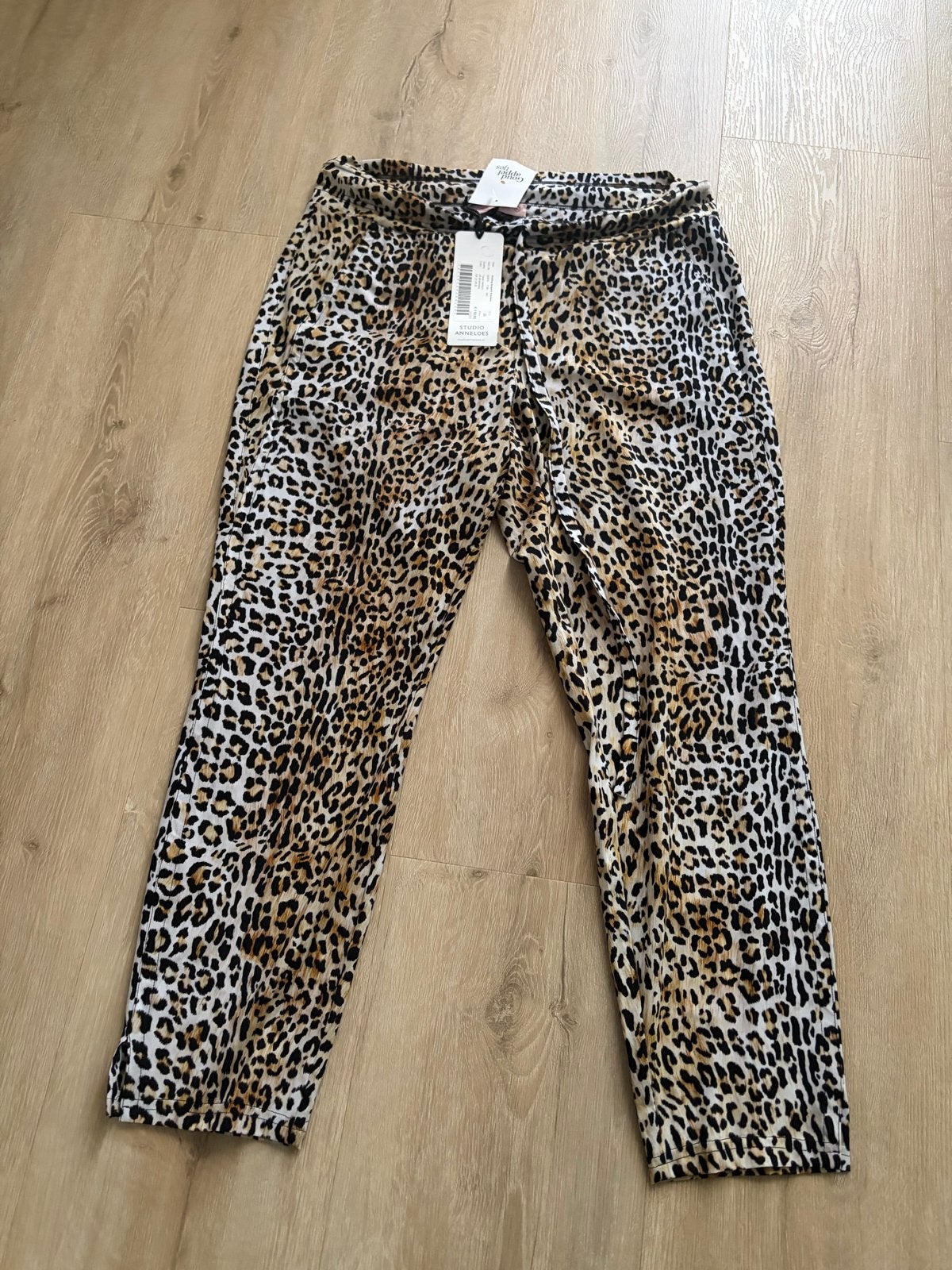 Studio Anneloes Leopard Broek - bieden - incl. Prijskaartje, Kleding | Dames, Broeken en Pantalons, Meerkleurig, Maat 46/48 (XL) of groter