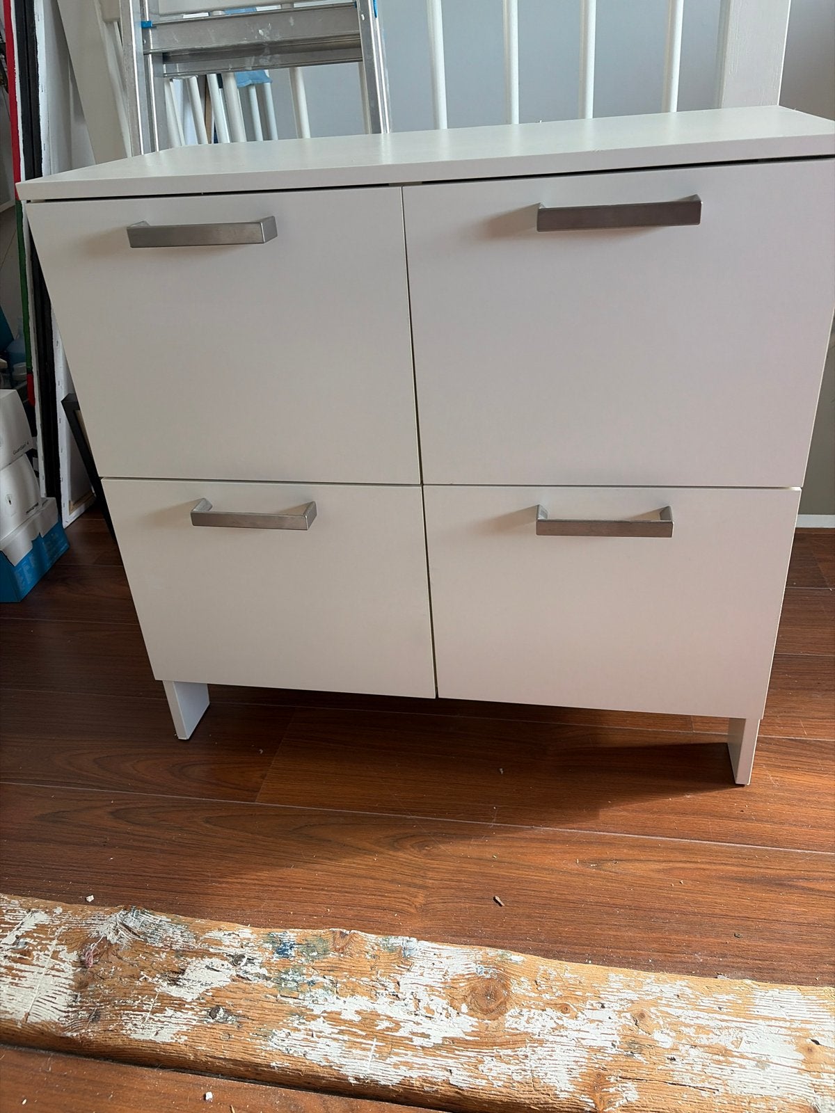 Witte ladekast met 4 lades - 78x41x75 cm, Ophalen, Gebruikt, 50 tot 100 cm, 3 of 4 laden