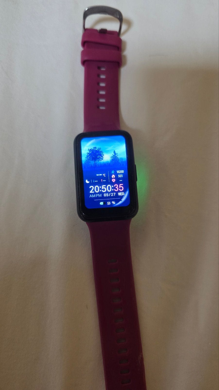 Stijlvolle Smartwatch met Fitness Tracking en Meldingen, Sieraden, Tassen en Uiterlijk, Onbekend, Paars, Ophalen of Verzenden