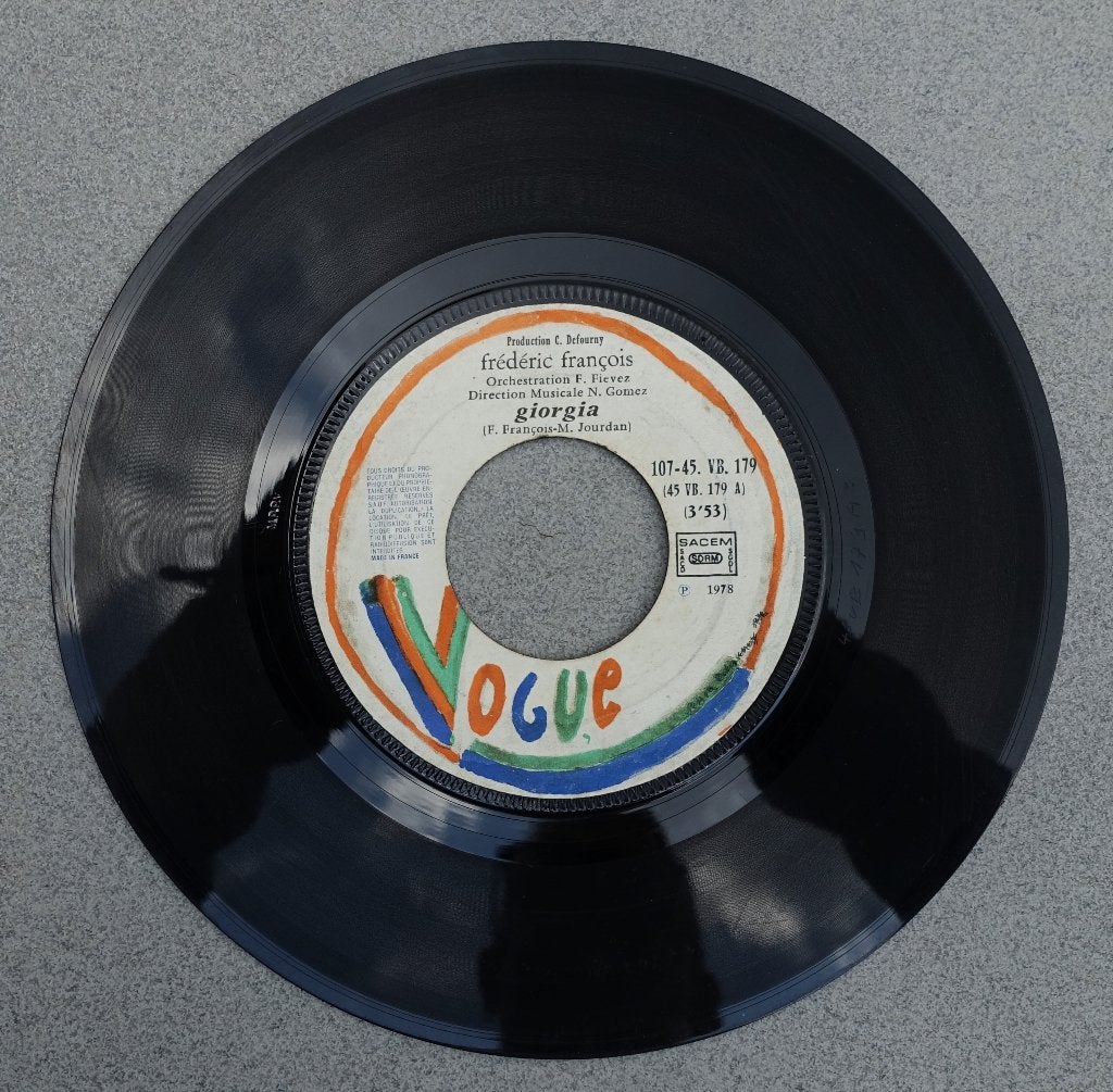 Frédéric Francois - Giorgia  ( 7'' vinyl single 1978 ), Cd's en Dvd's, Gebruikt, Wereldmuziek, 7 inch, Ophalen of Verzenden