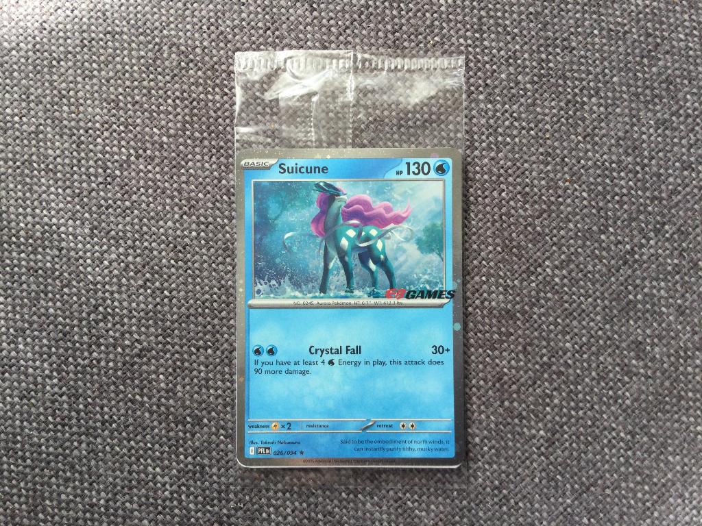 Suicune ebgames pokemon promo kaart, Verzenden, Zo goed als nieuw, Losse kaart, Foil