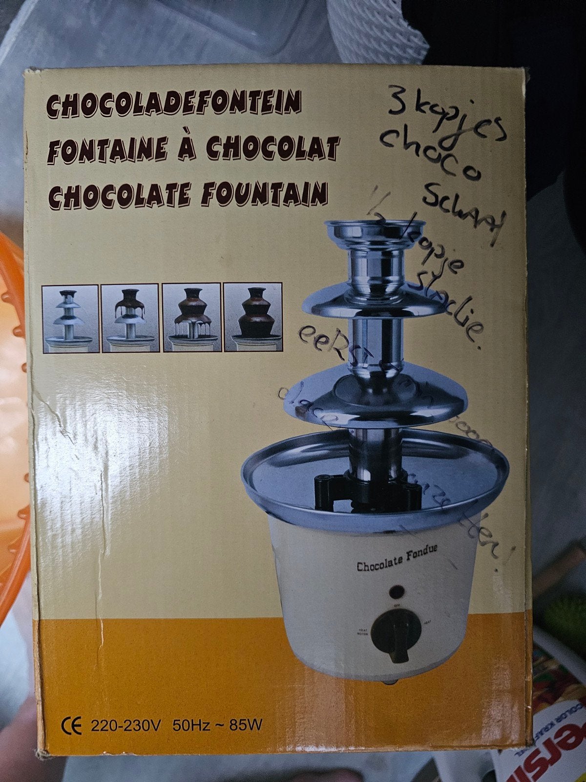 Chocoladefontein - Slechts 2x gebruikt, Ophalen of Verzenden, Zo goed als nieuw