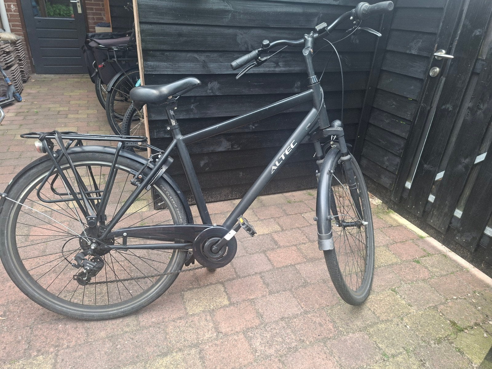Mat zwarte fiets, Ophalen of Verzenden, Gebruikt, Meer dan 20 versnellingen, Overige merken