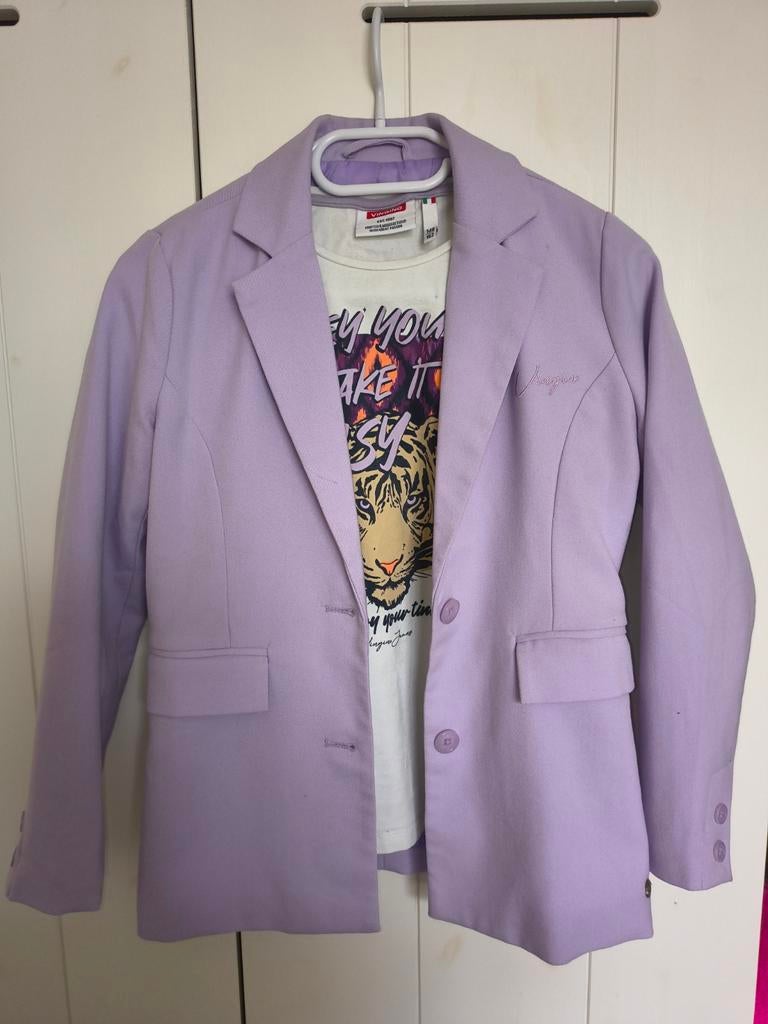 ZGAN Vingino colbert/ jasje en bijpassend shirt, Meisje, Ophalen of Verzenden, Zo goed als nieuw, Vingino