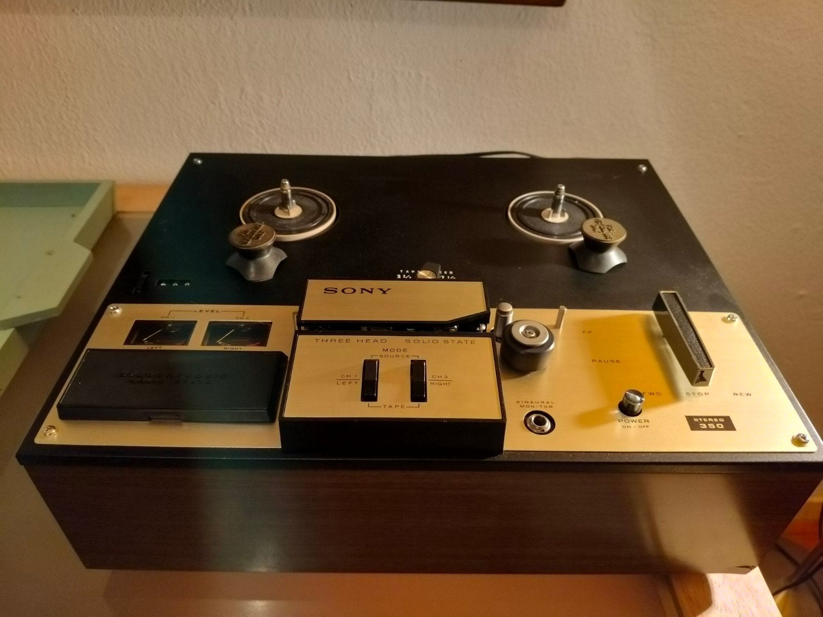 Sony Stereo 350 Bandrecorder - Vintage Audio Apparaat, Audio, Tv en Foto, Bandrecorders, Ophalen of Verzenden, Bandrecorder