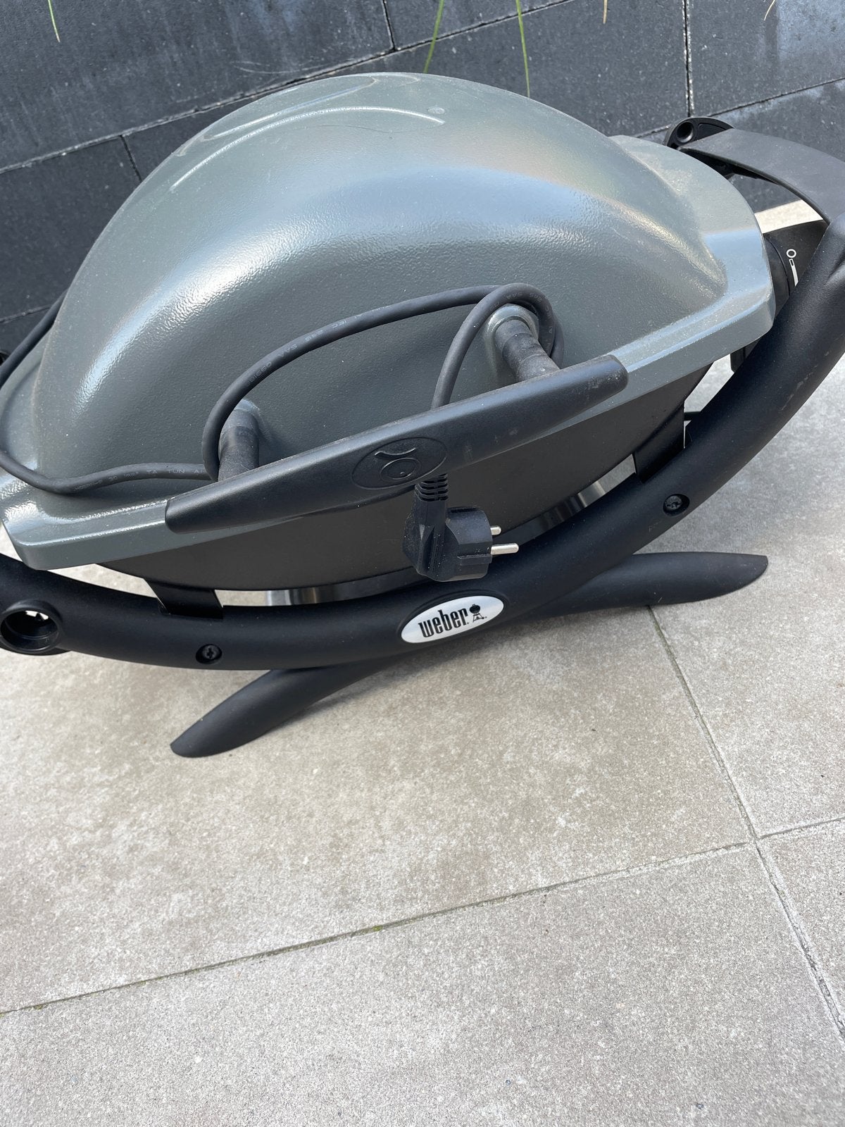Weber elektrische barbecue BBQ type Q1400, Ophalen, Gebruikt