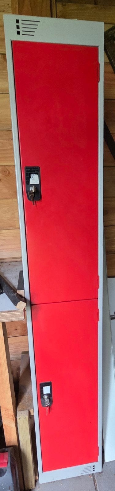 Dubbele locker - 180x30x50 cm - Inclusief sleutels, Ophalen, Gebruikt, Industrieel