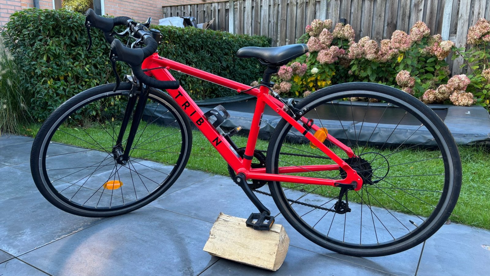 Racefiets junior kind Triban 100, Minder dan 10 versnellingen, 26 inch, Velgrem, Minder dan 49 cm