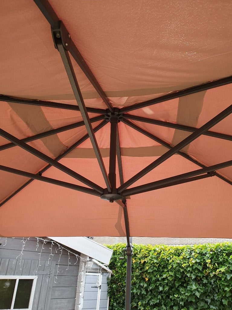 Zweefparasol, Tuin en Terras, Parasols, Ophalen, 2 tot 3 meter, Verstelbaar, Zweefparasol