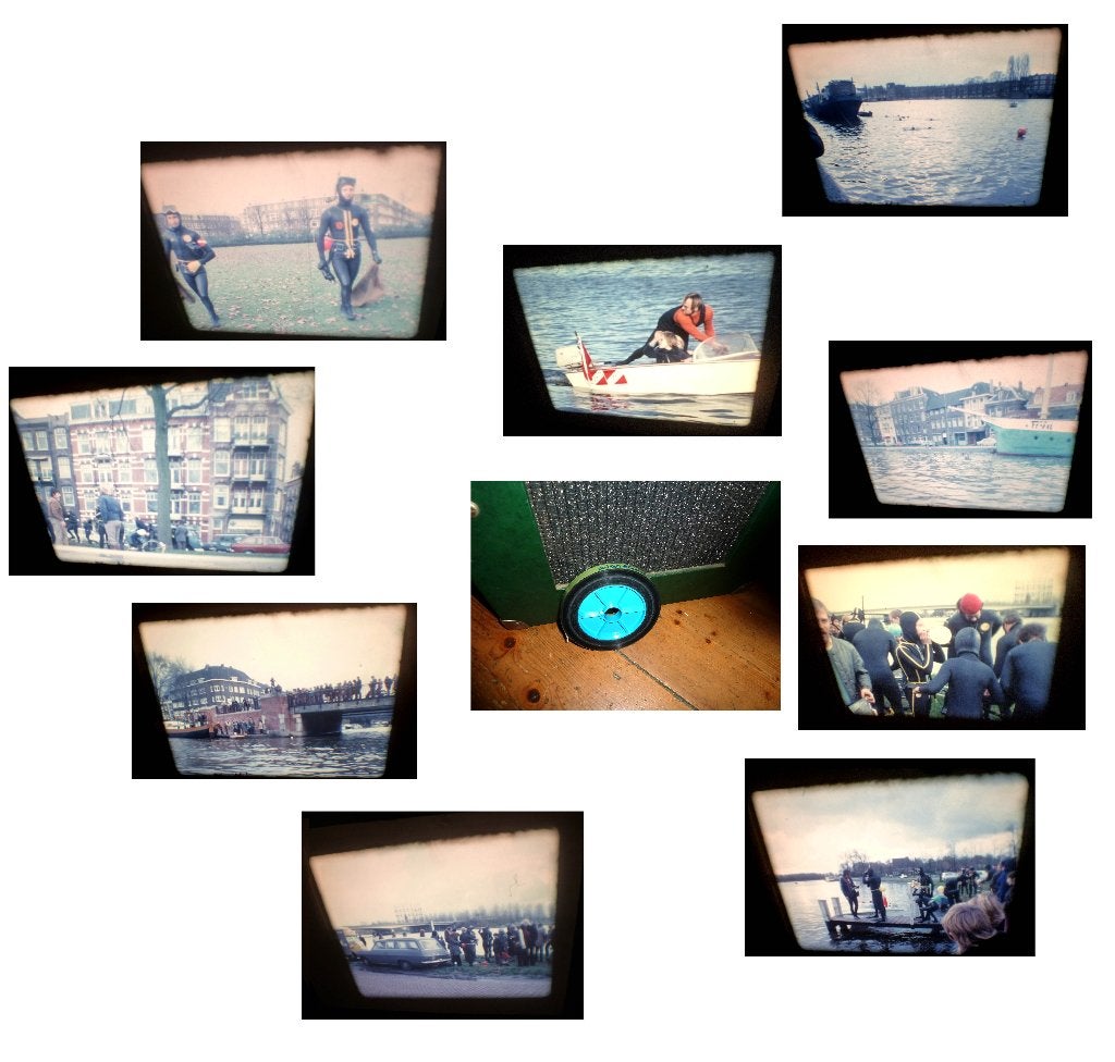16mm film amateur 1965 60mtr Duikersploeg Amsterdam, Ophalen of Verzenden, 16mm film