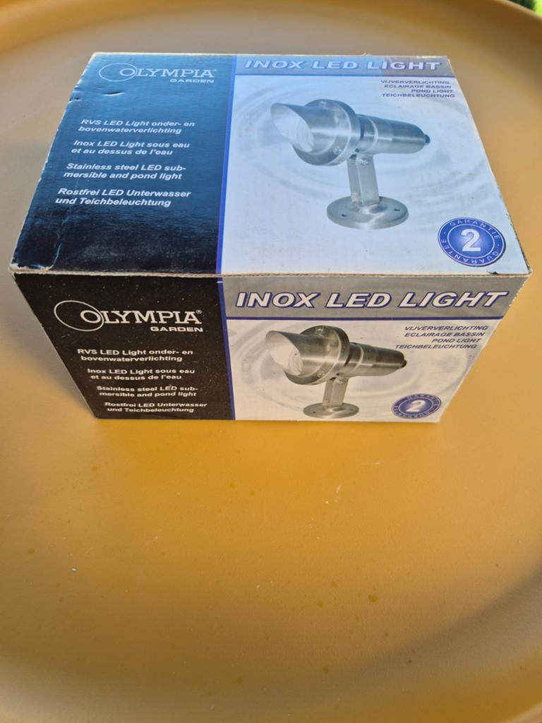 Olympia Garden RVS LED Vijververlichting, Tuin en Terras, Minder dan 50 watt, Nieuw, Ophalen of Verzenden, Netvoeding