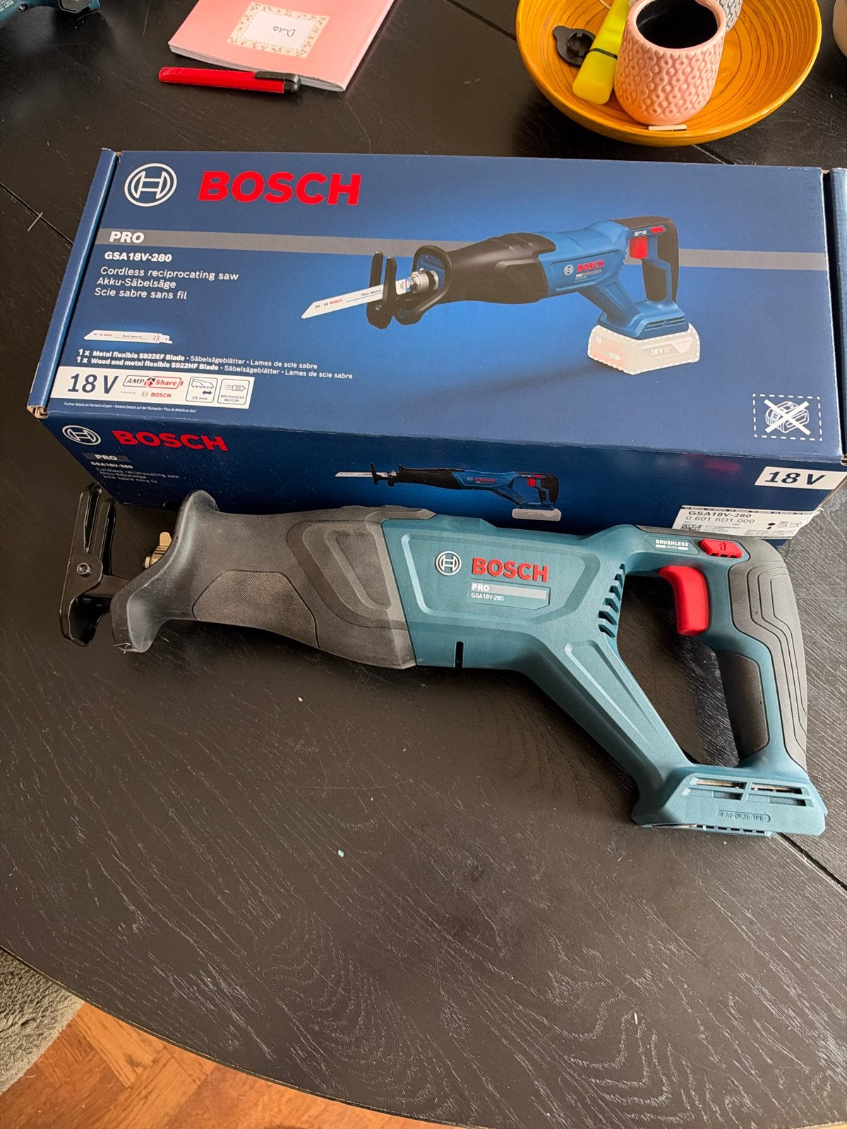 Bosch Professional GSA 18V-280 Reciprozaag - Nieuw in doos, 70 mm of meer, Nieuw, 600 tot 1200 watt, Ophalen of Verzenden