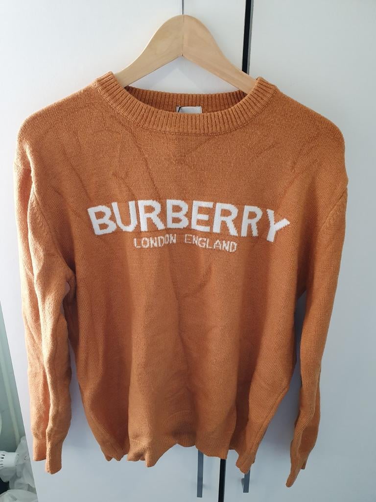 Burberry Trui Warm Oranje Maat XL (valt als L), Maat 52/54 (L), Oranje, Ophalen of Verzenden, Gedragen