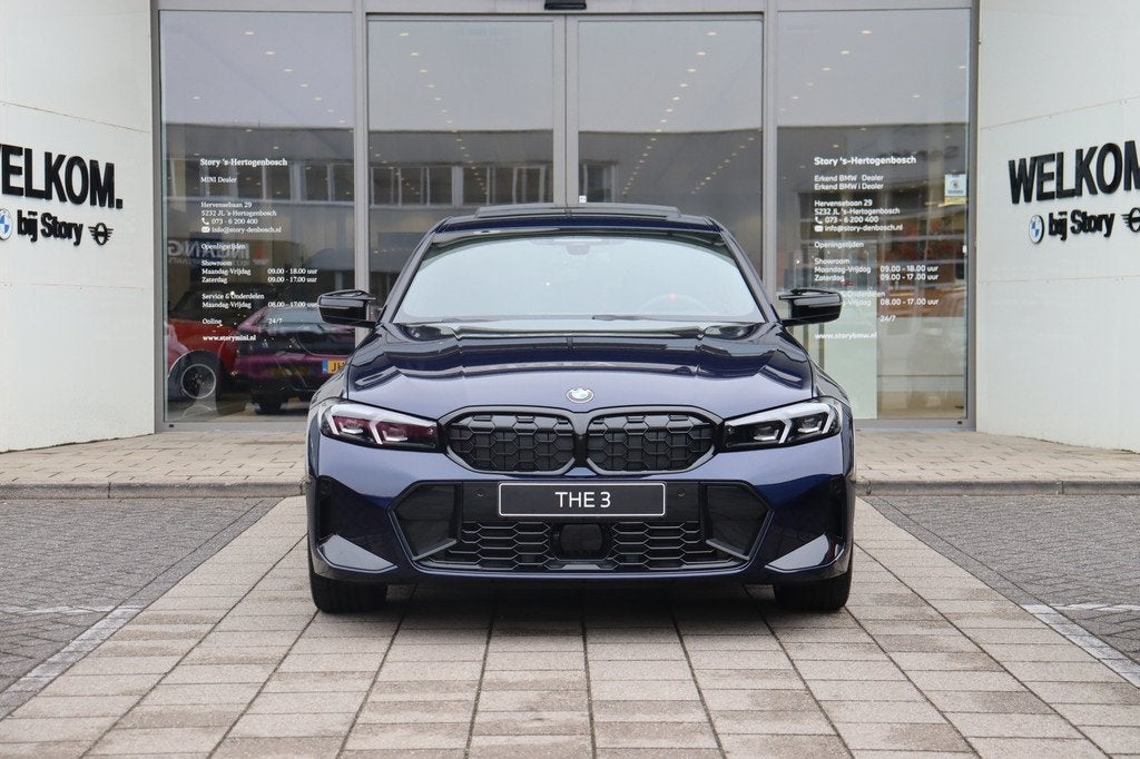 BMW 3 Serie M340i xDrive Automaat / Schuif-kanteldak / Trekh, Auto's, BMW, Automatische klimaatregeling, 1700 kg, Blauw, Bedrijf